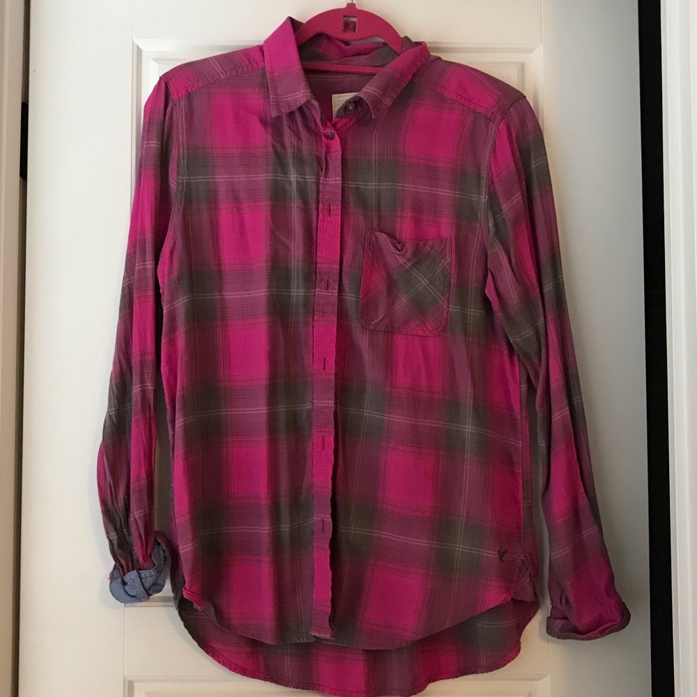 Plaid button up shirt